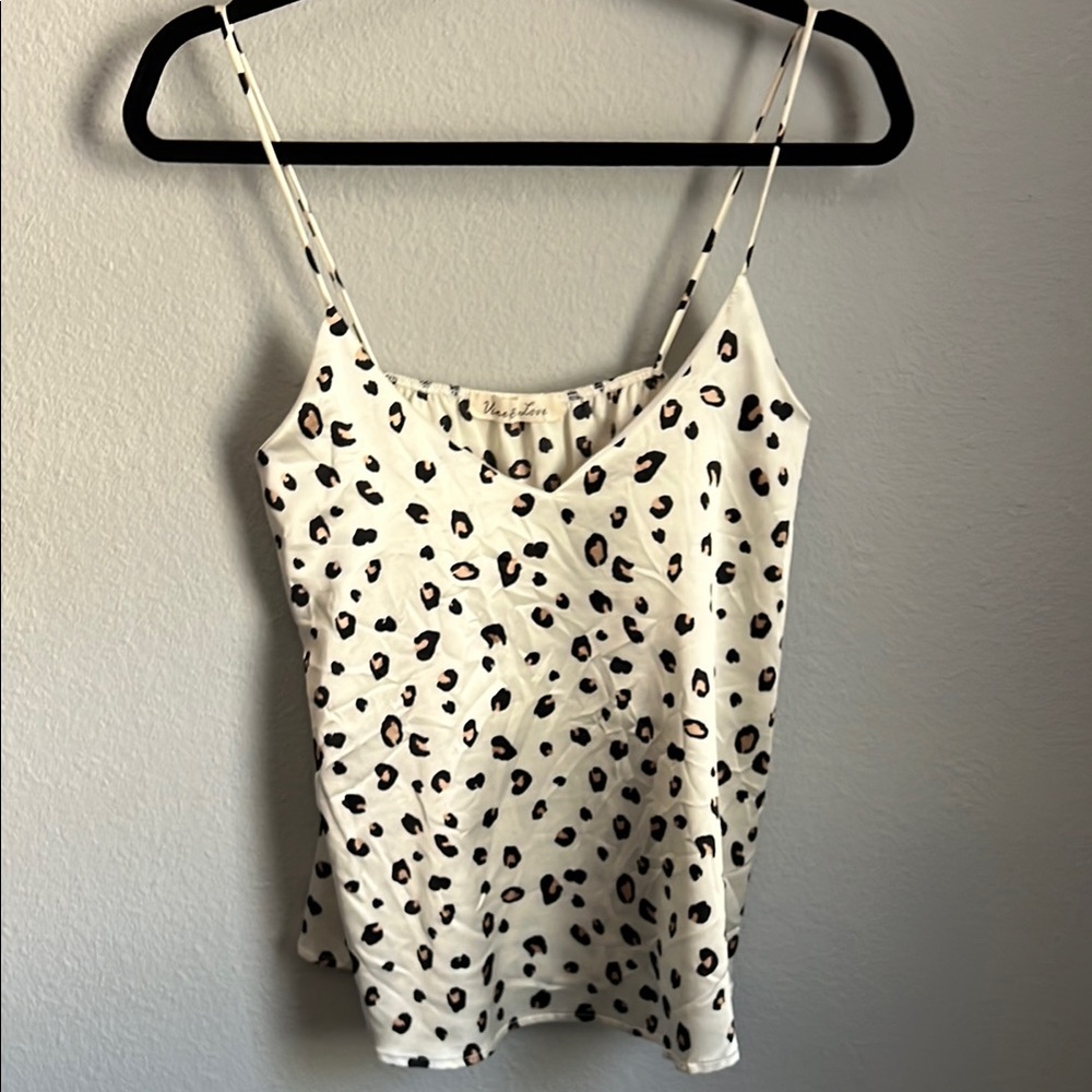 Chic Leopard Print Cami Top